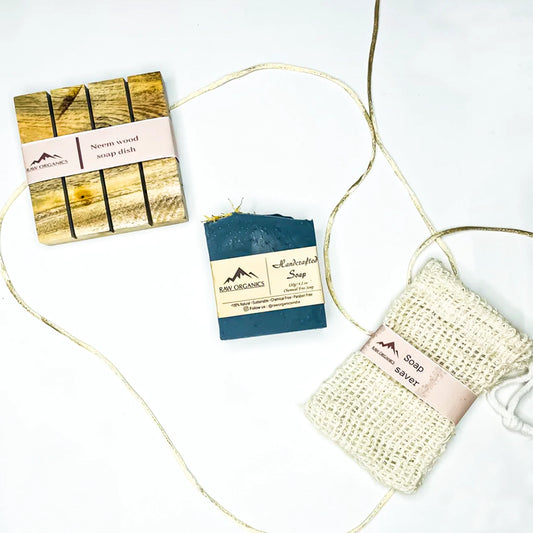 Neem Wood Soap Dish Set Of Three